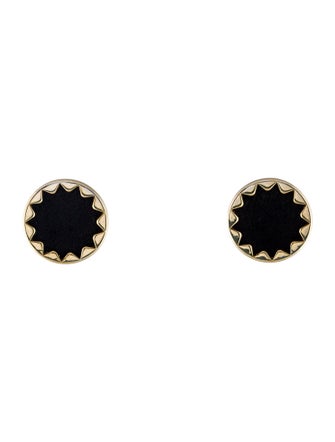 House of Harlow 1960 Leather Sunburst Stud Earrings