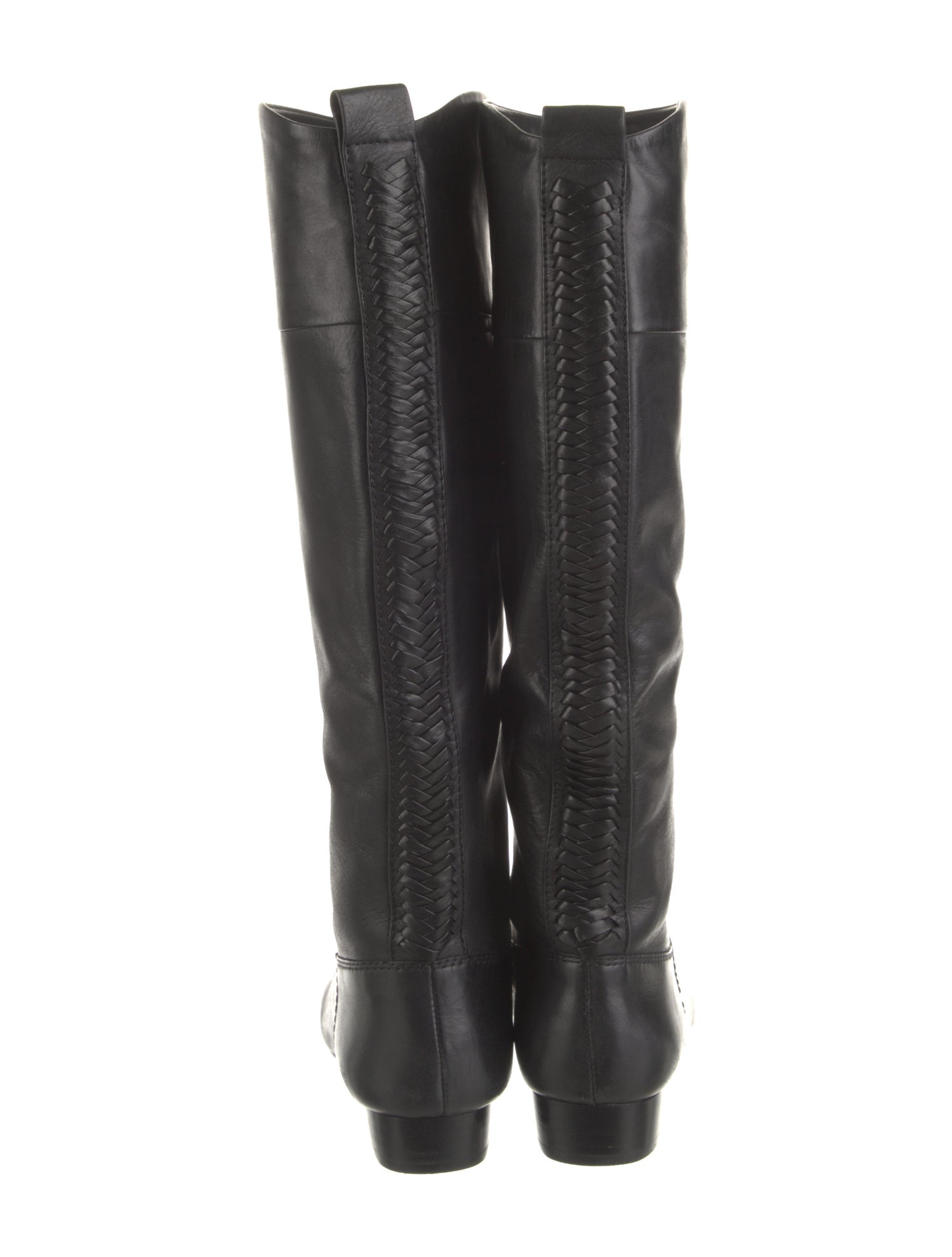 House of Harlow 1960 Leather Braided Accents Riding Boots