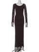 House of Harlow 1960 Scoop Neck Long Dress