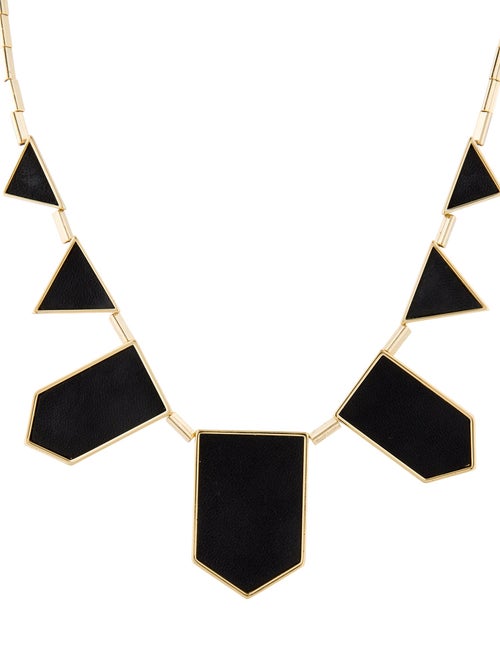 House of Harlow 1960 Leather Collar Necklace