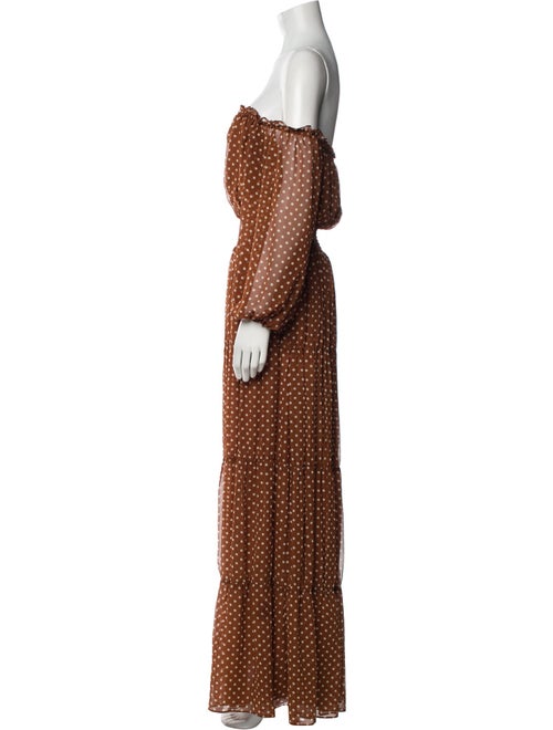 House of Harlow 1960 Polka Dot Print Long Dress