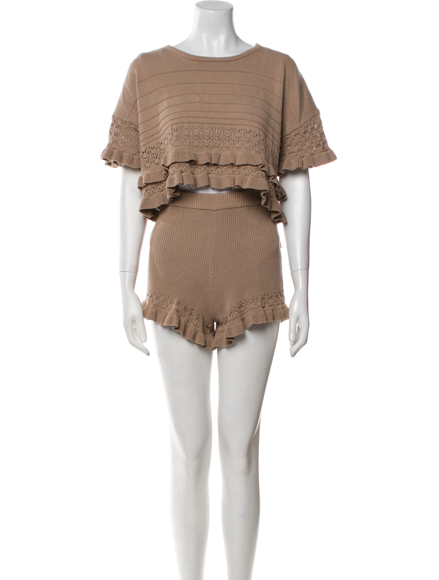 House of Harlow 1960 Ruffle Embellishment Skirt Set