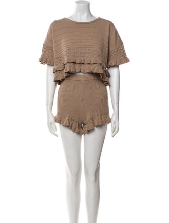 House of Harlow 1960 Ruffle Embellishment Skirt Set