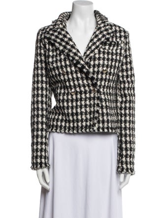 House of Harlow 1960 Houndstooth Print Blazer