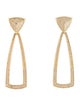 House of Harlow 1960 Crystal Mesa Door Knocker Drop Earrings