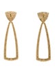 House of Harlow 1960 Crystal Mesa Door Knocker Drop Earrings