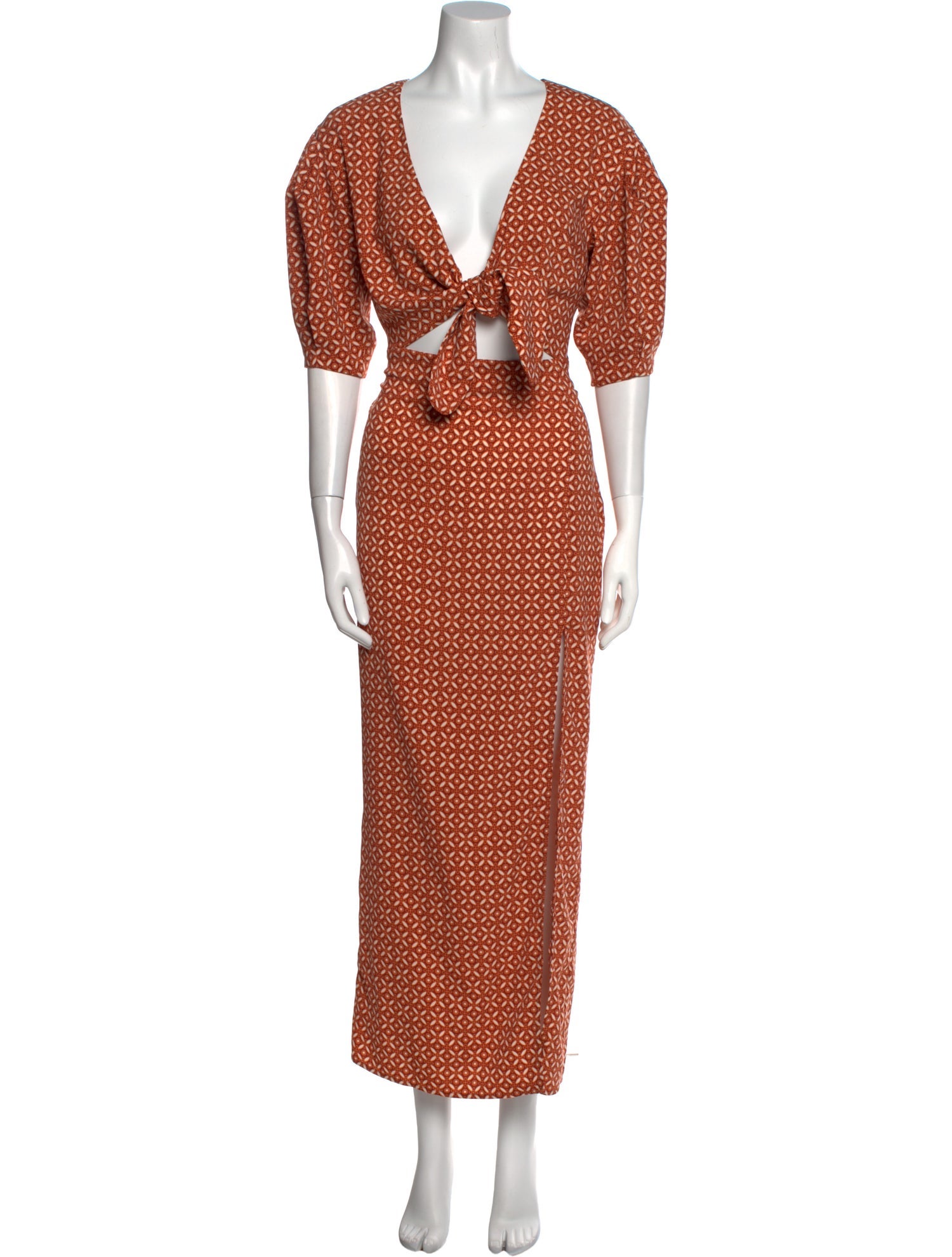 House of Harlow 1960 Printed Long Dress