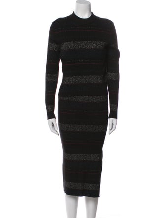 House of Harlow 1960 Striped Glitter Accents Skirt Set
