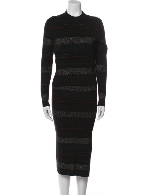 House of Harlow 1960 Striped Glitter Accents Skirt Set