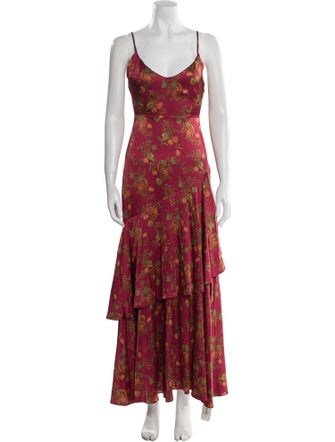 House of Harlow 1960 Floral Print Long Dress