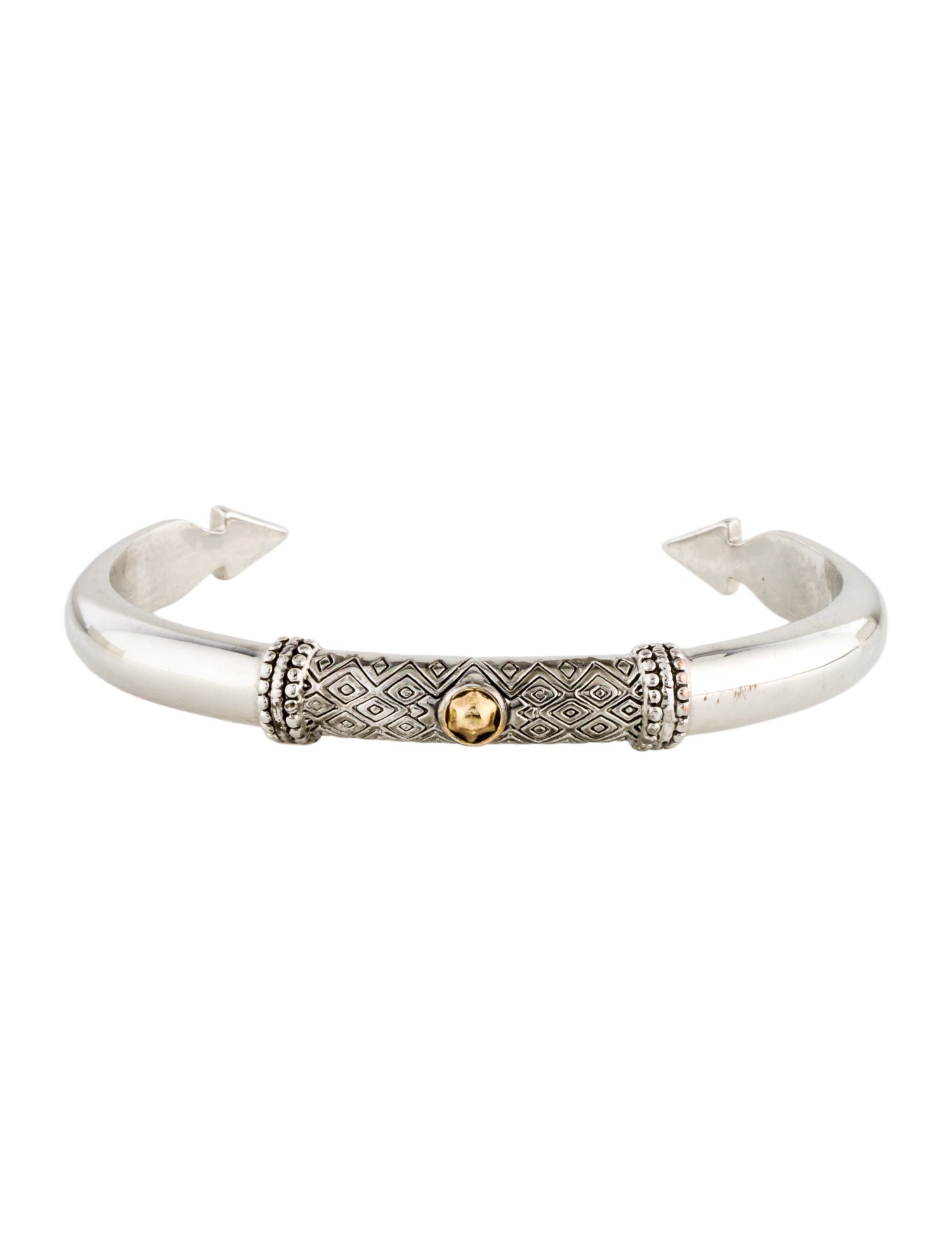 House of Harlow 1960 Two-Tone Traditional Tuareg Cuff Bracelet