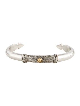 House of Harlow 1960 Two-Tone Traditional Tuareg Cuff Bracelet