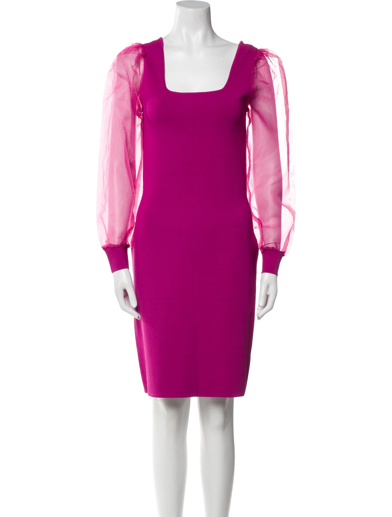 House of Harlow 1960 Square Neckline Knee-Length Dress