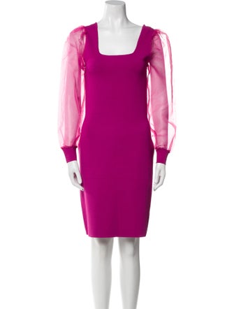 House of Harlow 1960 Square Neckline Knee-Length Dress