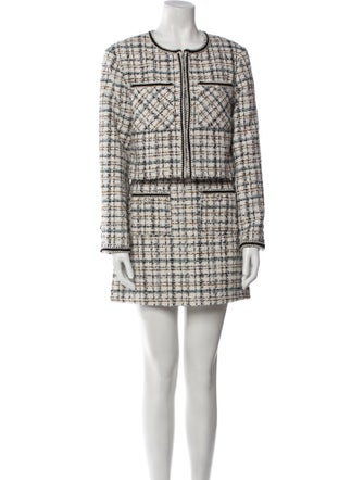 House of Harlow 1960 Tweed Pattern Skirt Suit