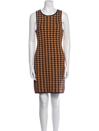 House of Harlow 1960 Houndstooth Print Mini Dress