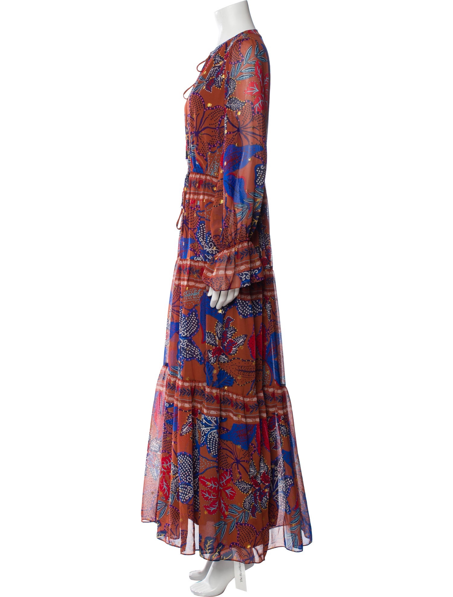 House of Harlow 1960 Printed Long Dress