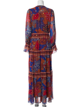 House of Harlow 1960 Printed Long Dress