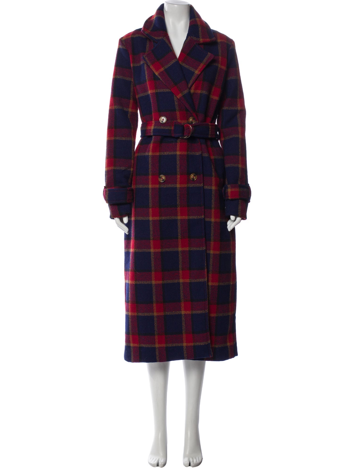 House of Harlow x Revolve Plaid Print Peacoat