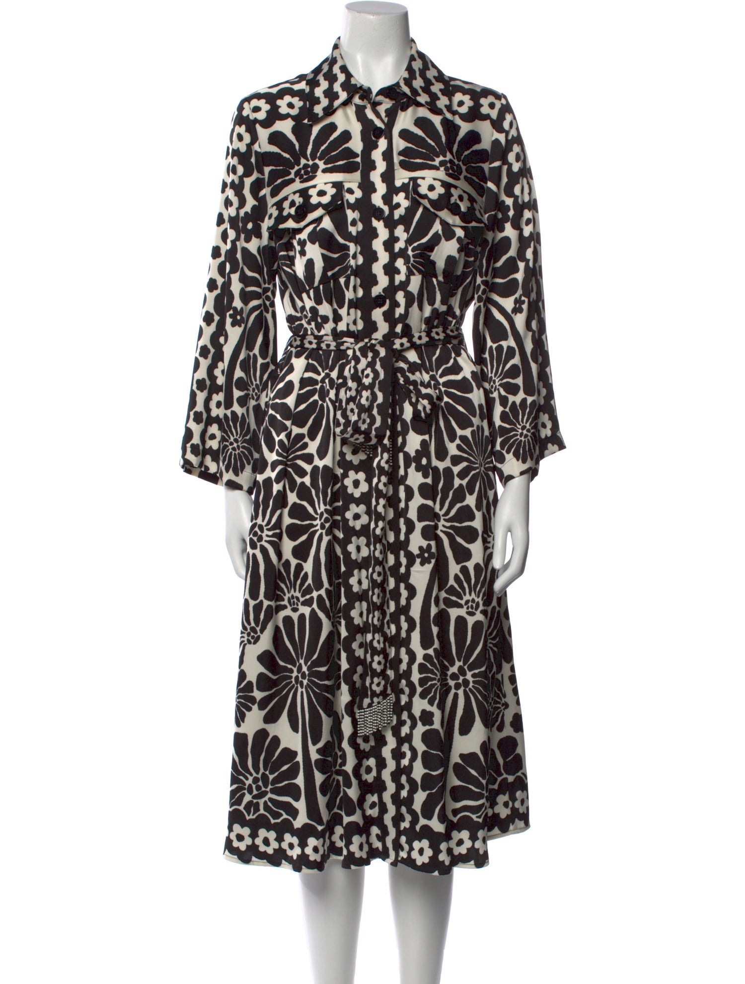 House of Harlow 1960 Printed Midi Length Dress