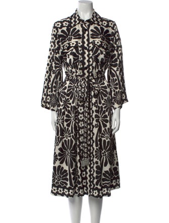 House of Harlow 1960 Printed Midi Length Dress