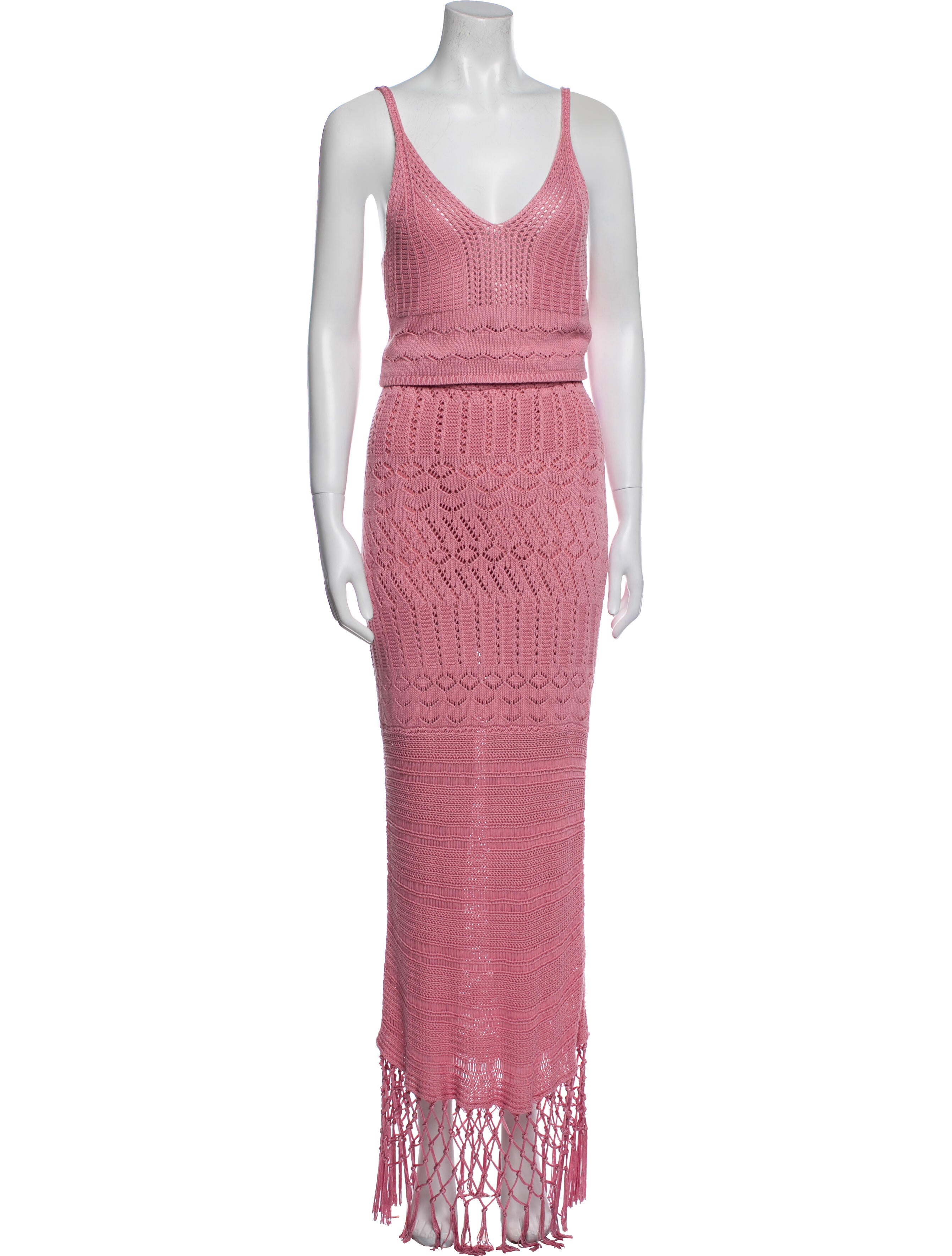 House of Harlow 1960 Crochet Trim Skirt Set