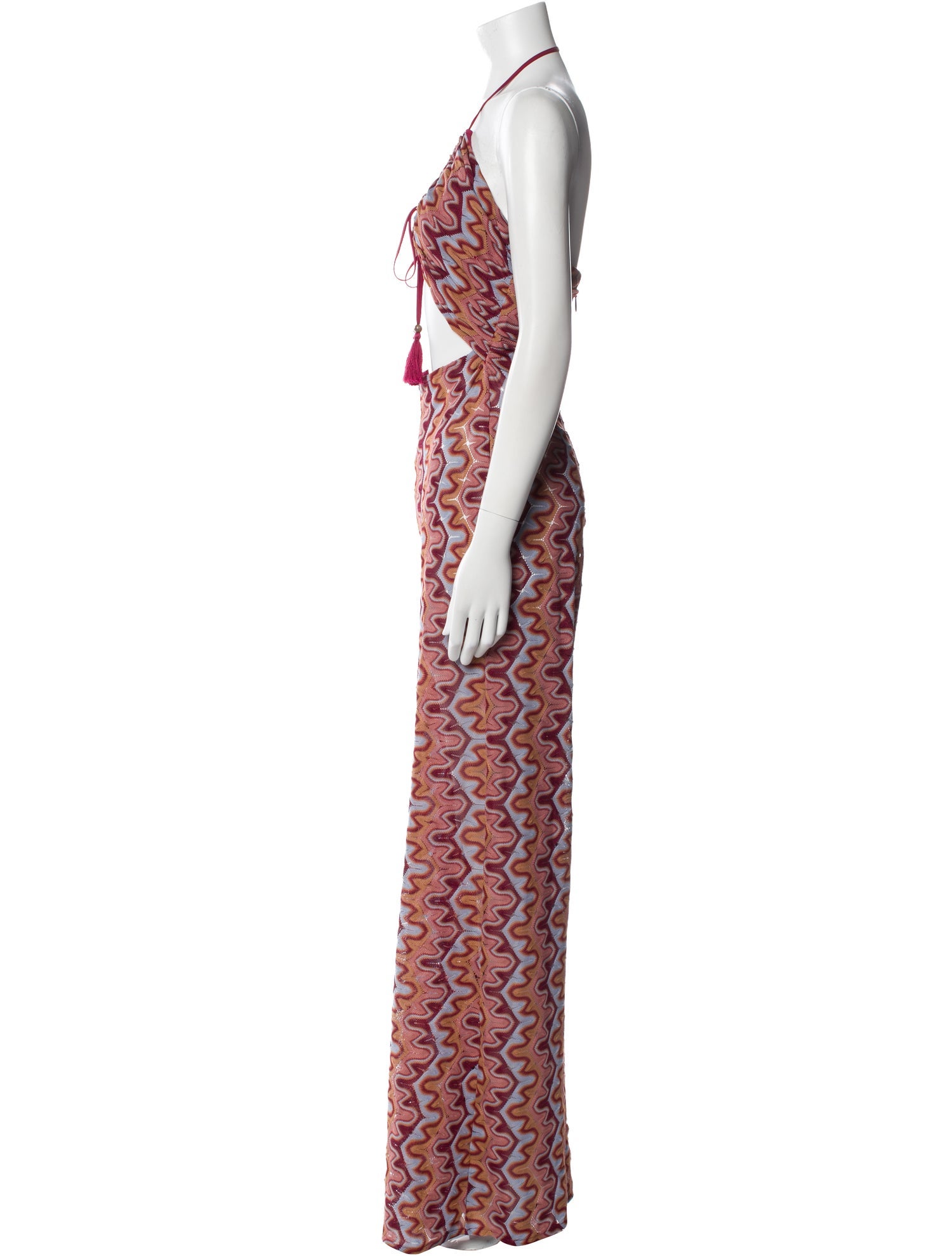 House of Harlow 1960 Printed Halterneck Jumpsuit