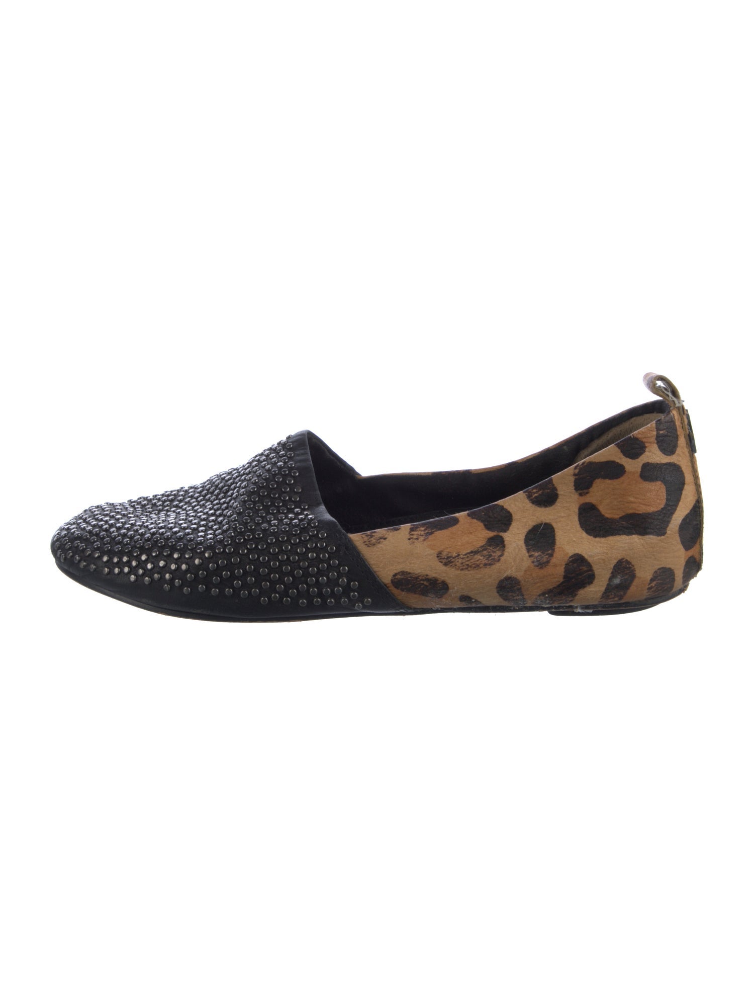 House of Harlow 1960 Ponyhair Animal Print Ballet Flats