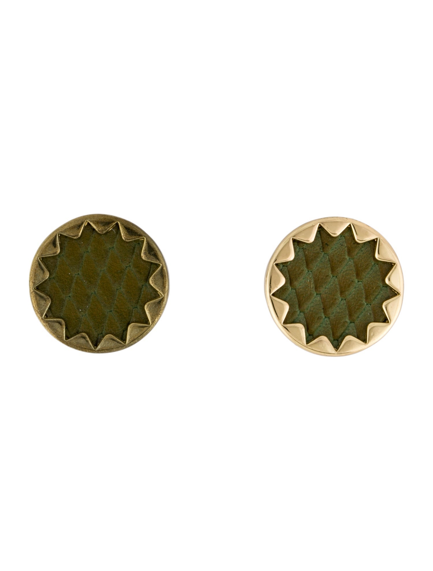 House of Harlow 1960 Leather Sunburst Stud Earrings