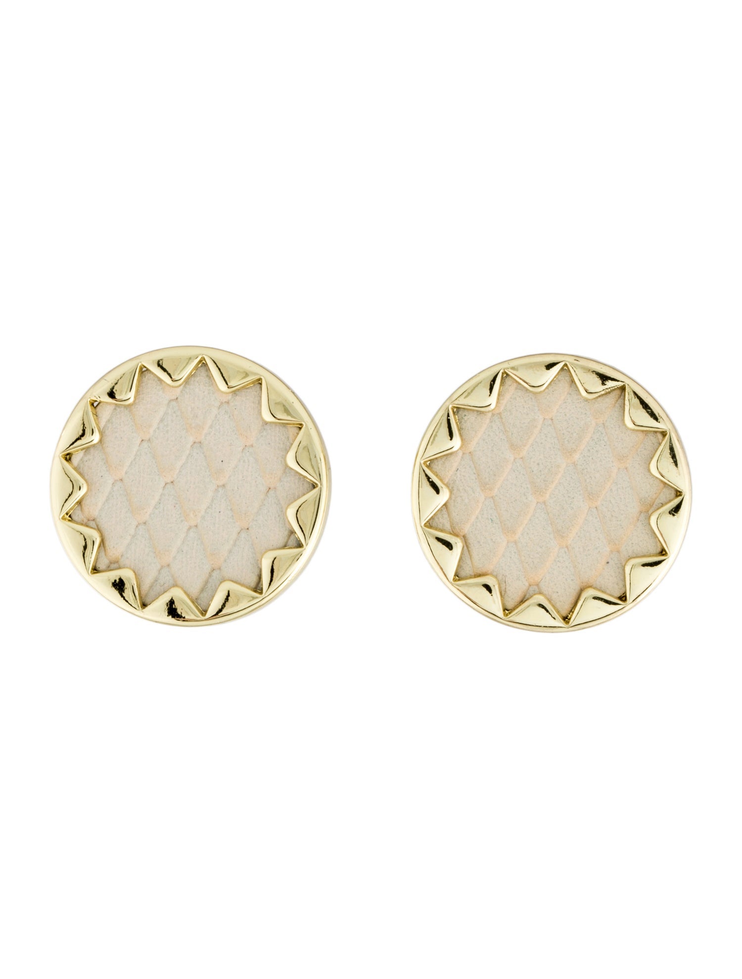 House of Harlow 1960 Leather Sunburst Stud Earrings
