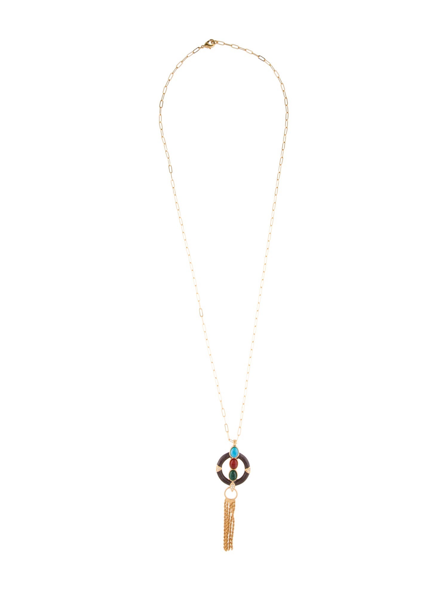 House of Harlow 1960 Madera Fringe Pendant Necklace