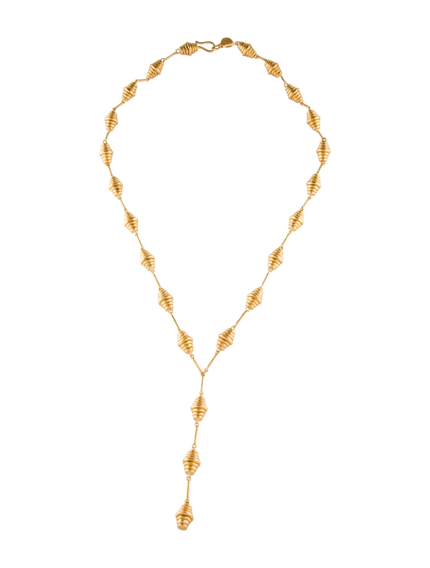 House of Harlow 1960 Honeycomb Lariat Necklace