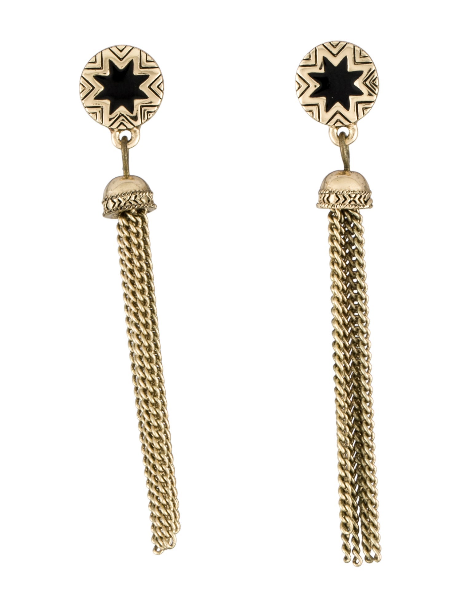 House of Harlow 1960 Enamel Sunburst Tassel