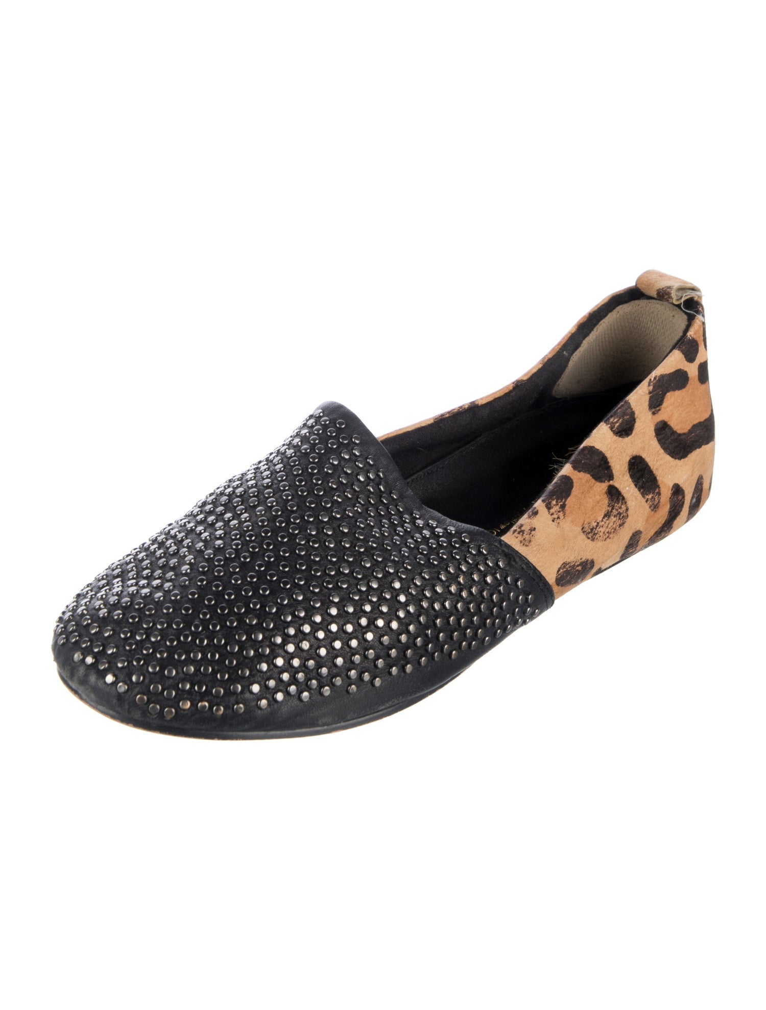 House of Harlow 1960 Ponyhair Animal Print Flats