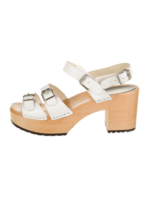 Swedish Hasbeens Leather Sandals White