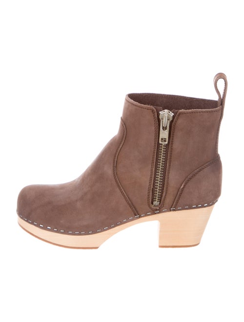 Swedish Hasbeens Suede Boots Brown