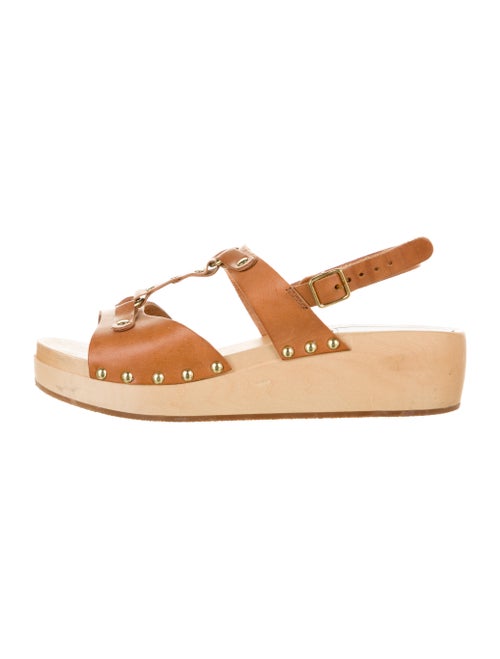Swedish Hasbeens Leather Sandals Brown