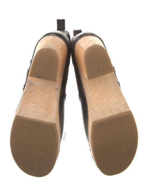 Swedish Hasbeens Leather Whipstitch Trim Rain Boots