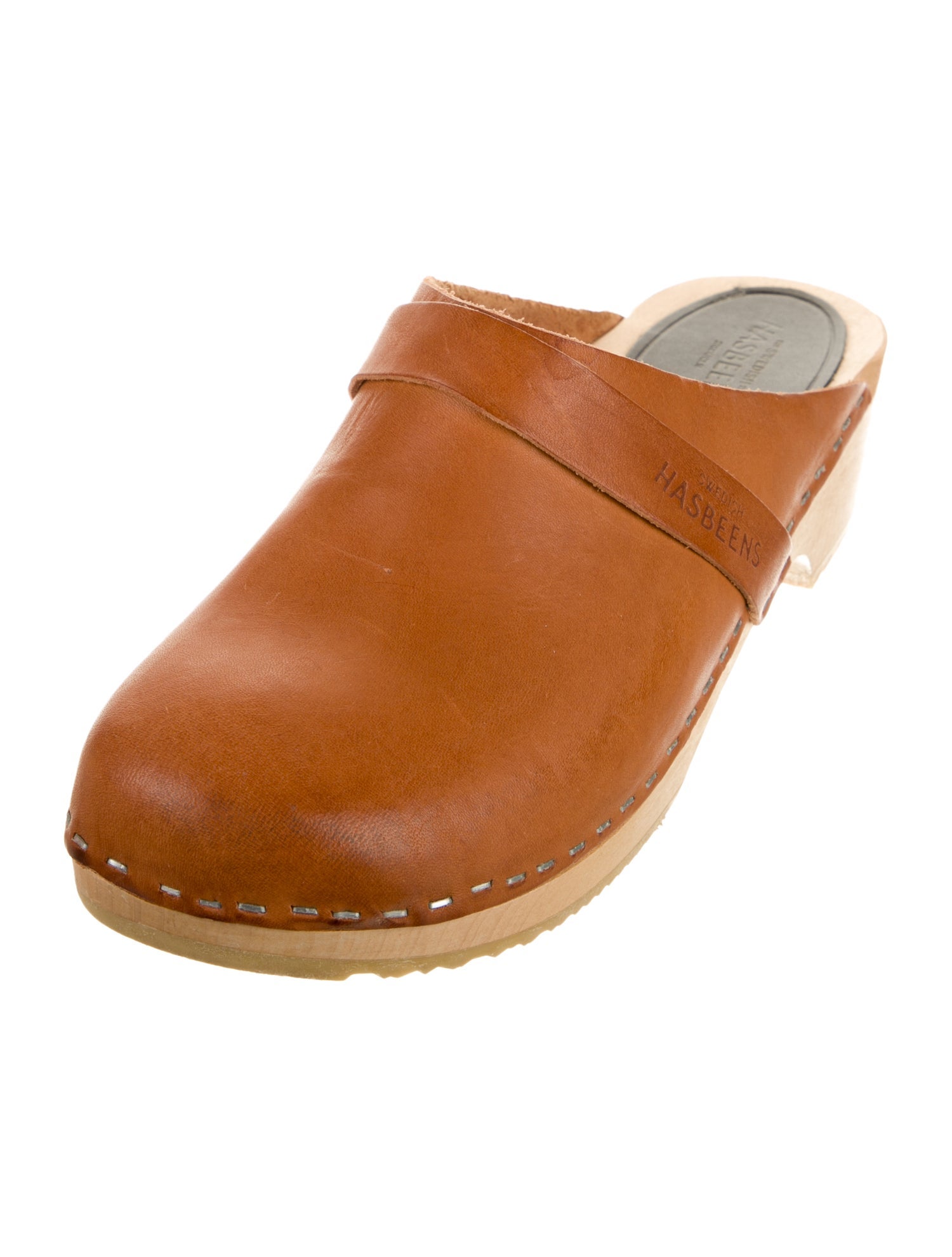 Swedish Hasbeens Leather Mules