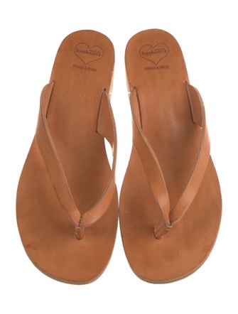 Swedish Hasbeens Leather Slides