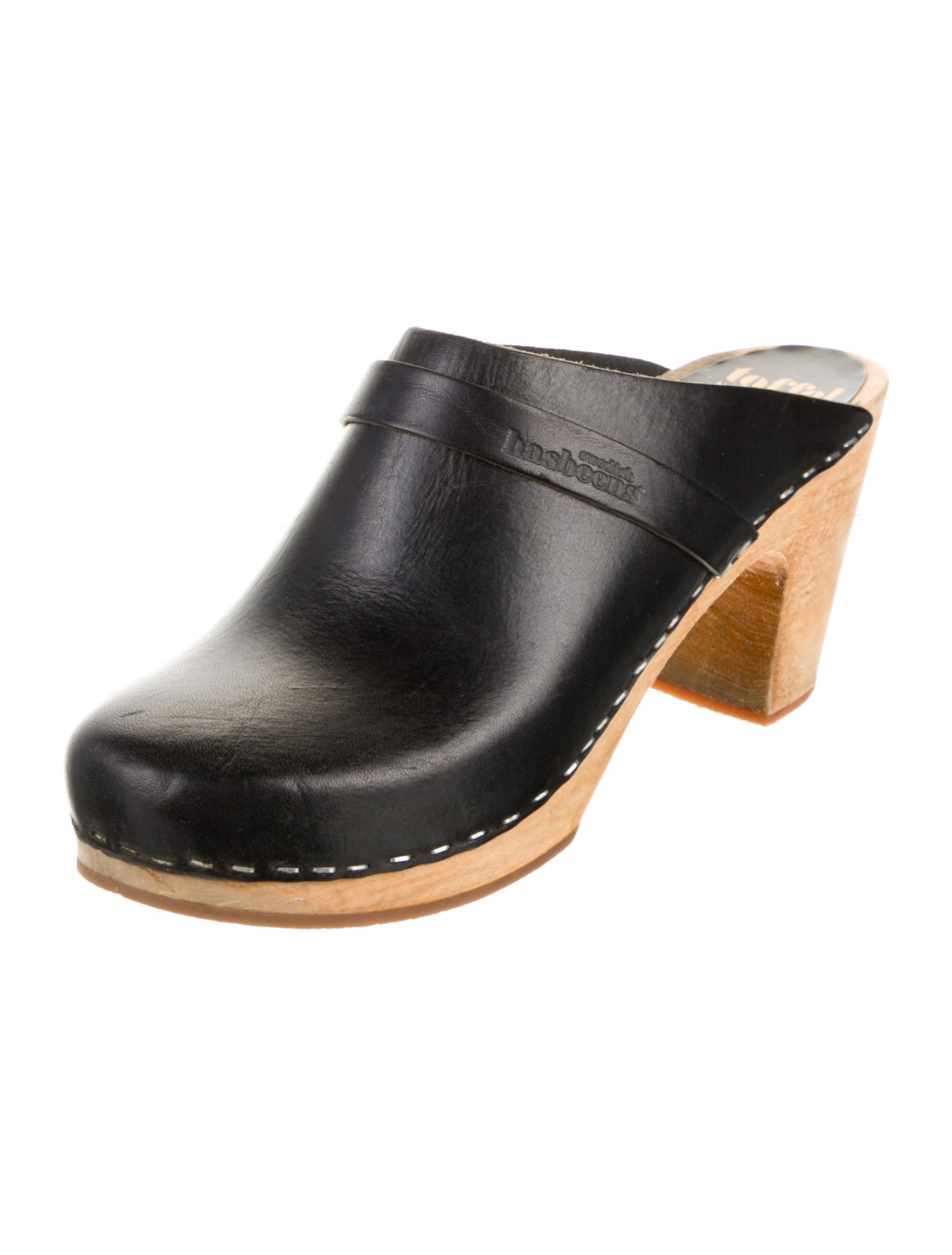 Swedish Hasbeens Leather Mules