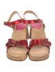 Swedish Hasbeens Leather Cutout Accent Sandals