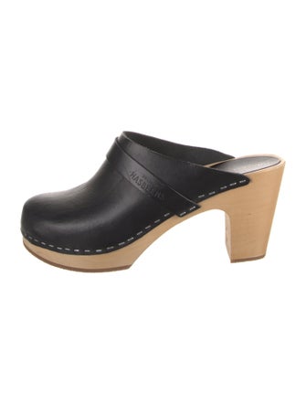 Swedish Hasbeens Leather Mules
