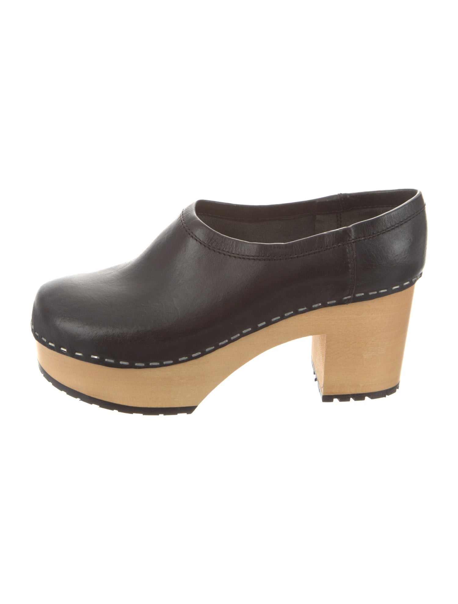 Swedish Hasbeens Leather Mules