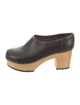 Swedish Hasbeens Leather Mules