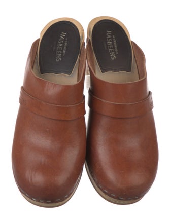 Swedish Hasbeens Leather Mules