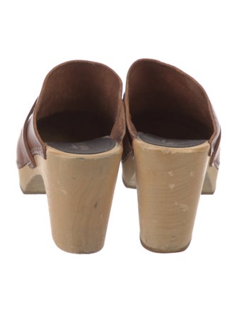 Swedish Hasbeens Leather Mules