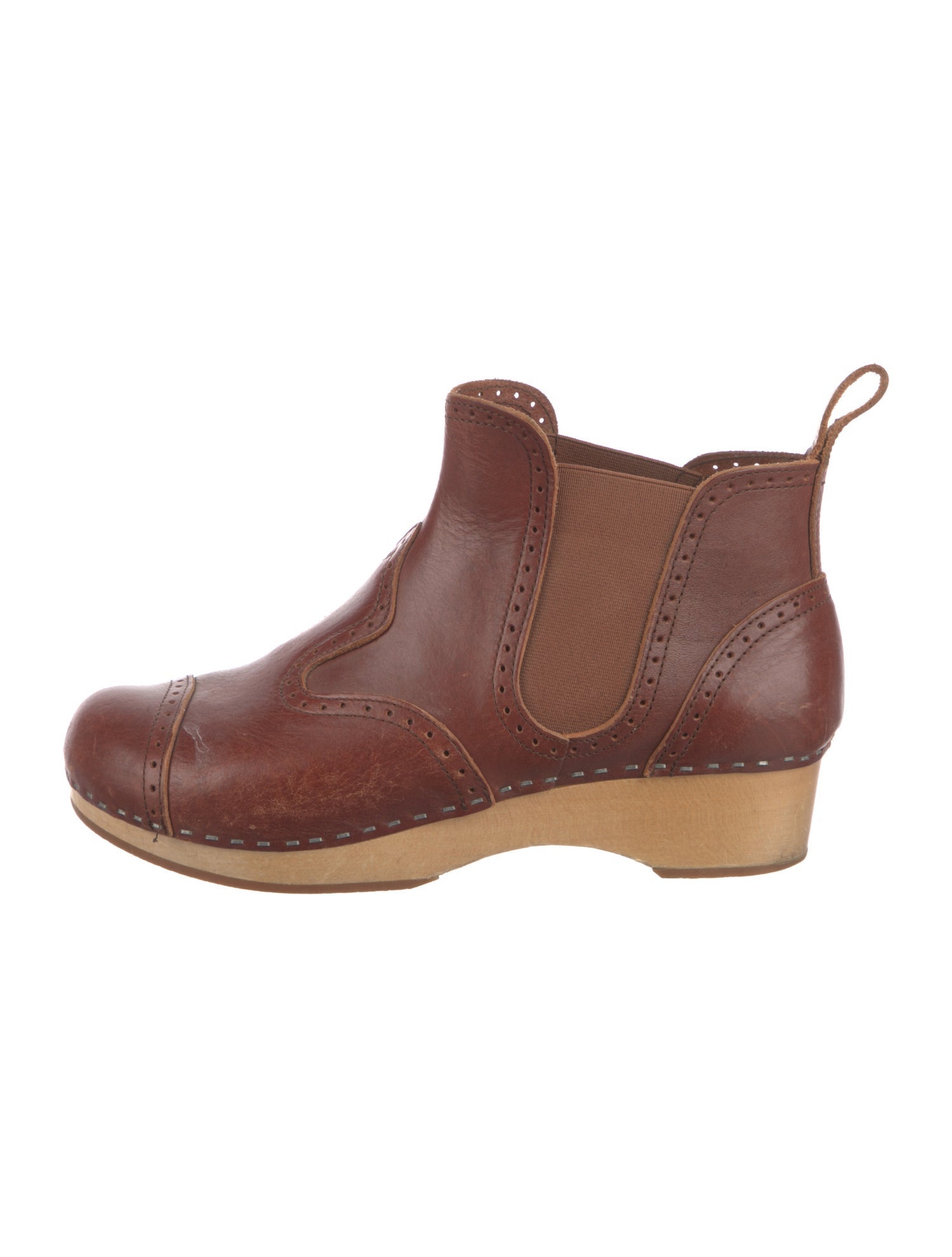 Swedish Hasbeens Leather Chelsea Boots