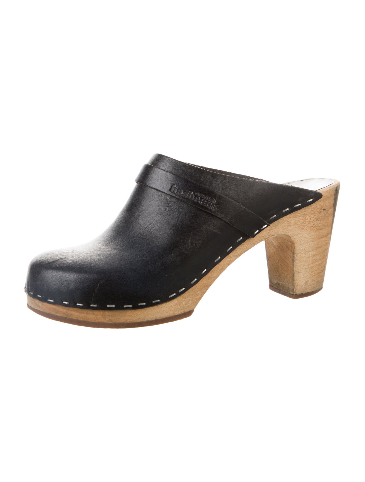 Swedish Hasbeens Leather Mules