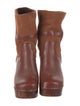 Swedish Hasbeens Leather Moto Boots